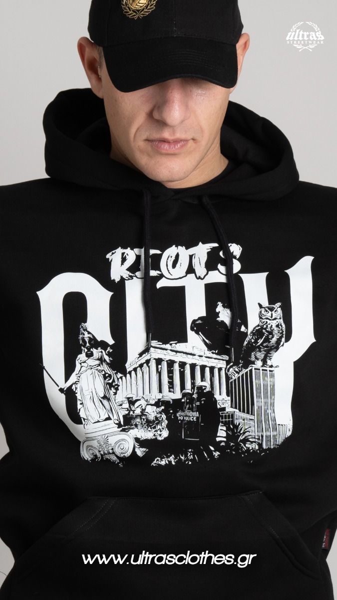 Hoodie ''RIOTS CITY" Black