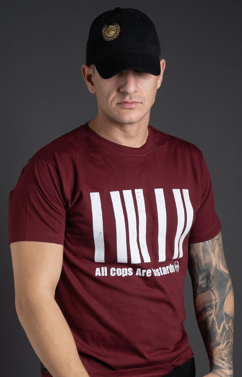 T-shirt "ACAB BARCODE" Burgundy