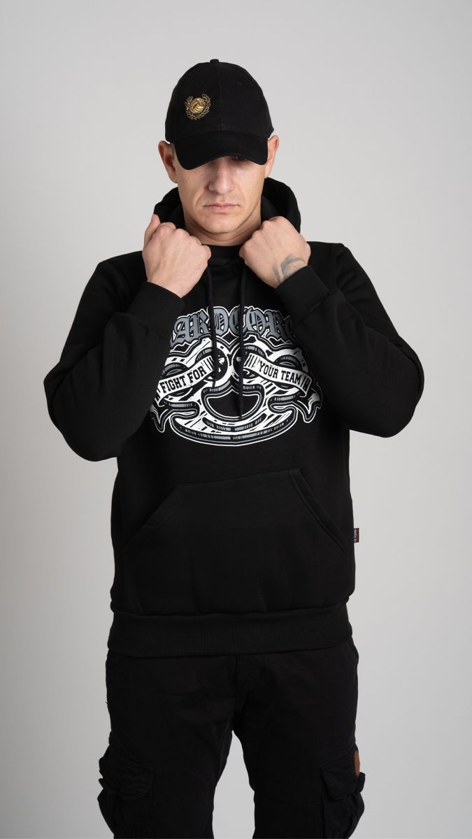 Hoodie "HARDCORE" Black