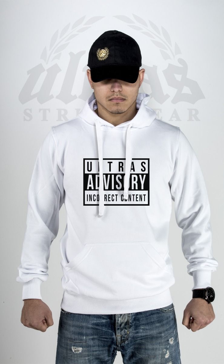 Hoodie "Ultras Advisory" White
