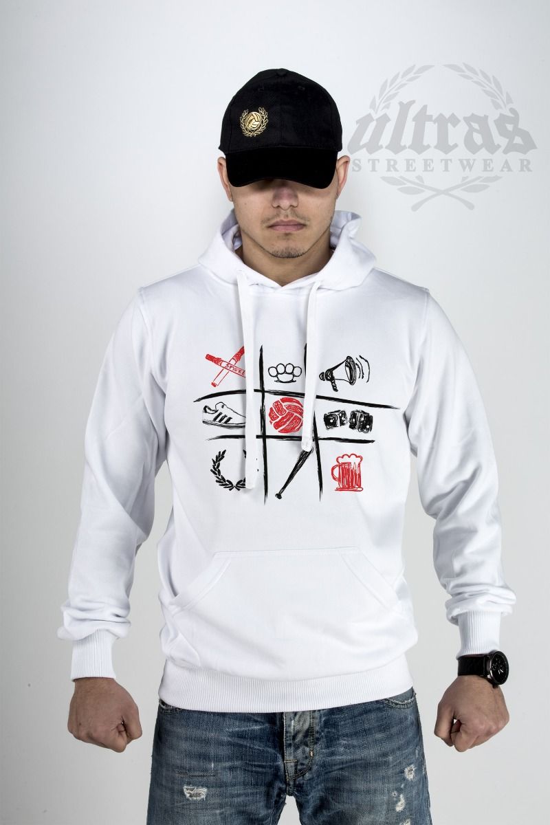 Hoodie "Ultras Tic-Tac" White