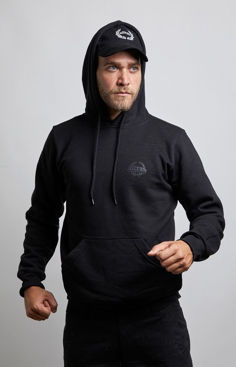 Hoodie Ultras Streetwear Black n' Black