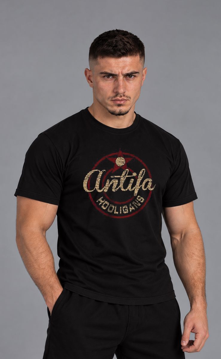 T-shirt "Antifa Hooligans" Black