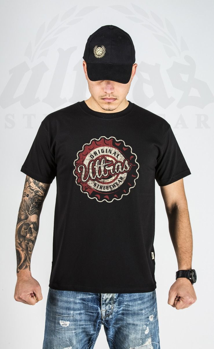 T-shirt Ultras Streetwear "Beer cap" Black