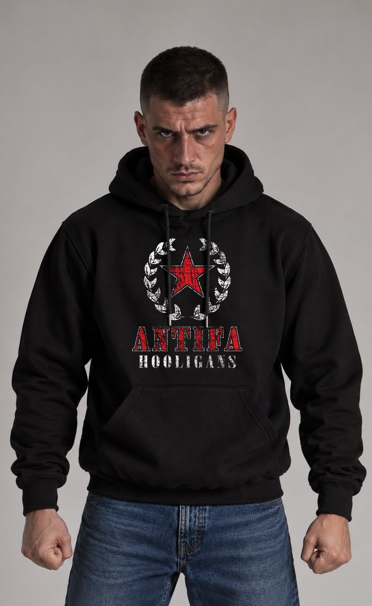 Hoodie "Antifa Hooligans" Black