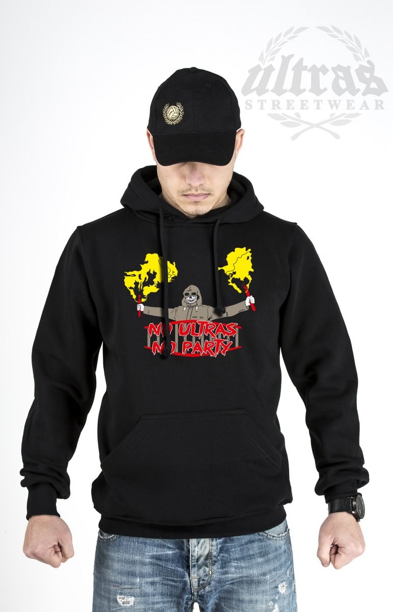Hoodie "No Ultras No Party" Black