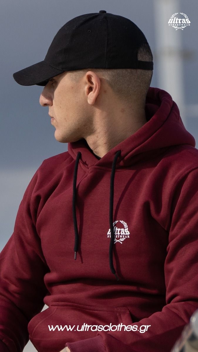 Hoodie "ULTRAS FULLFACE" Burgundy