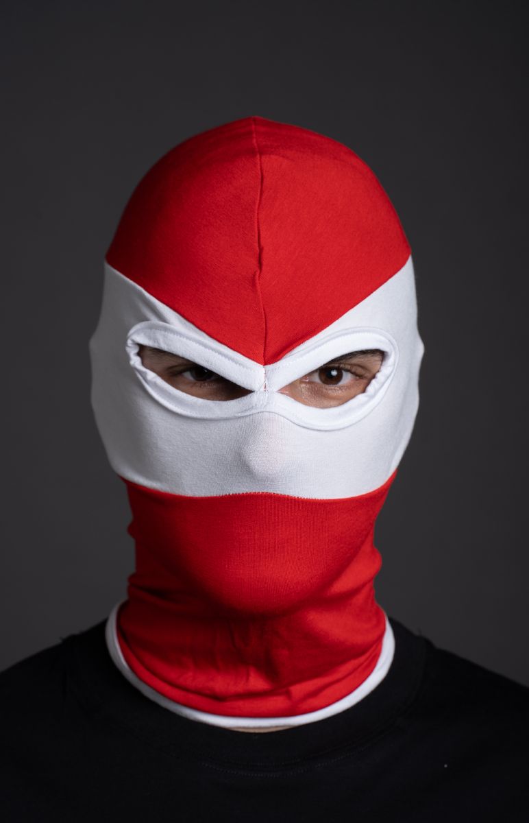 Balaclava Red and White