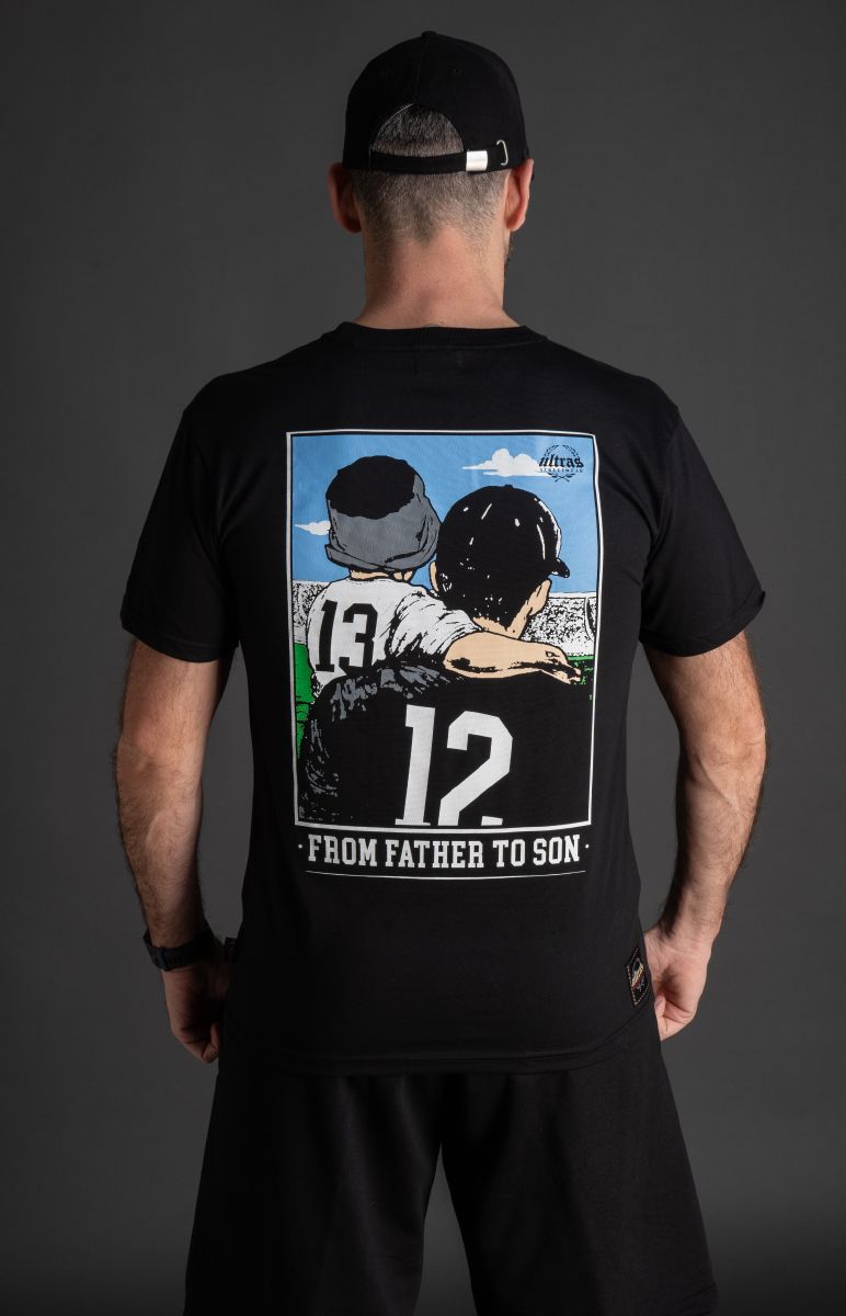 T-shirt "FROM FATHER TO SON" black
