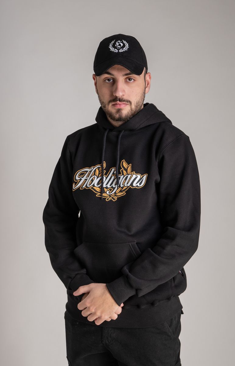 Hoodie ''Hooligans Laurels" Black