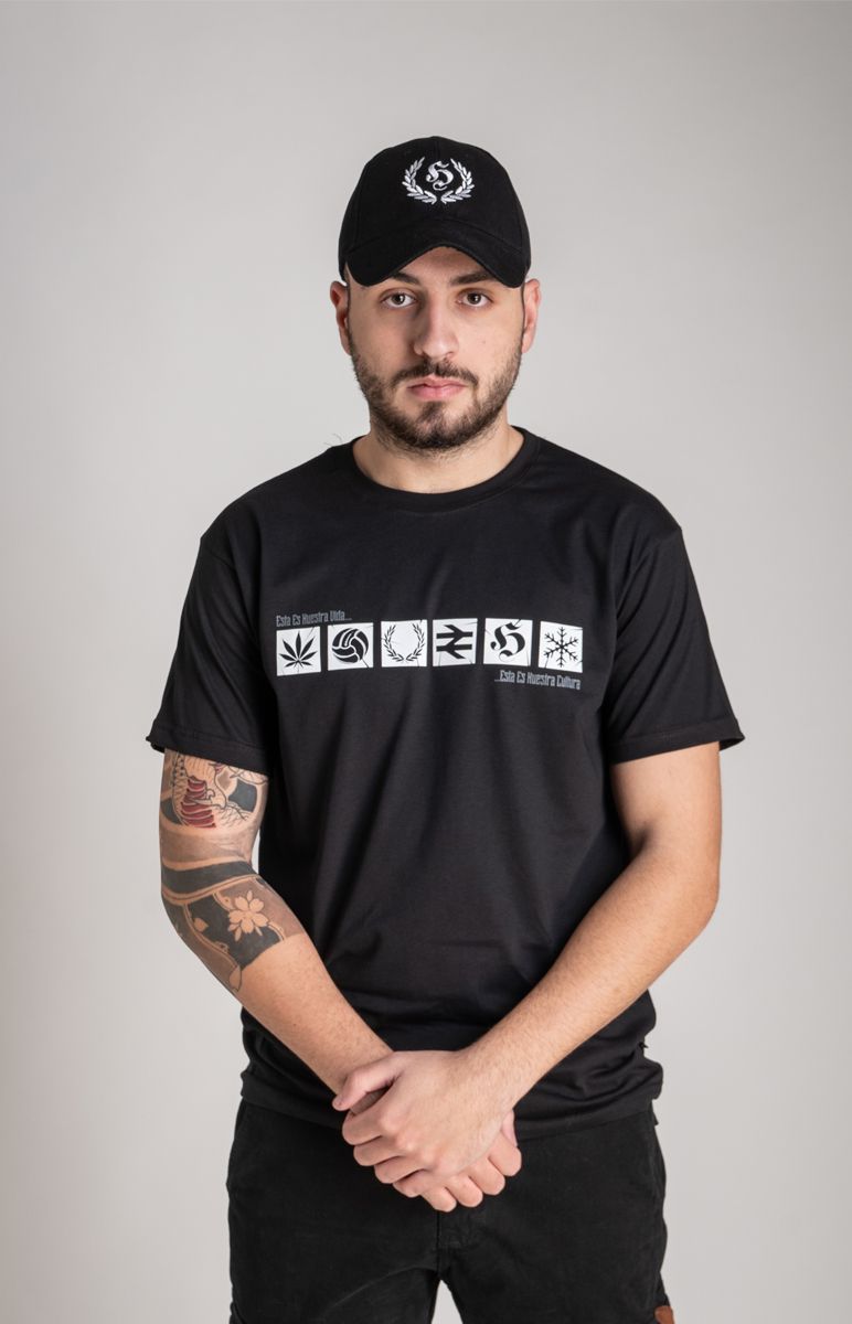 T-shirt "Vida-Cultura" Black