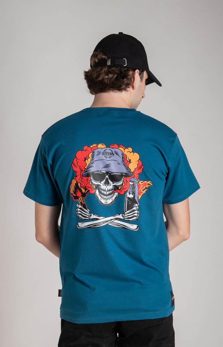 T-shirt "Ultras Skull" Blue