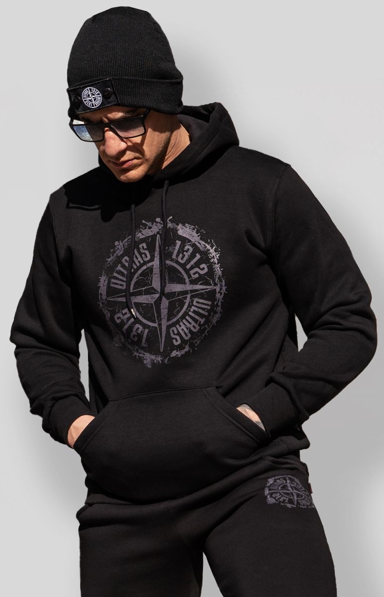Hoodie "Compass 1312" Black