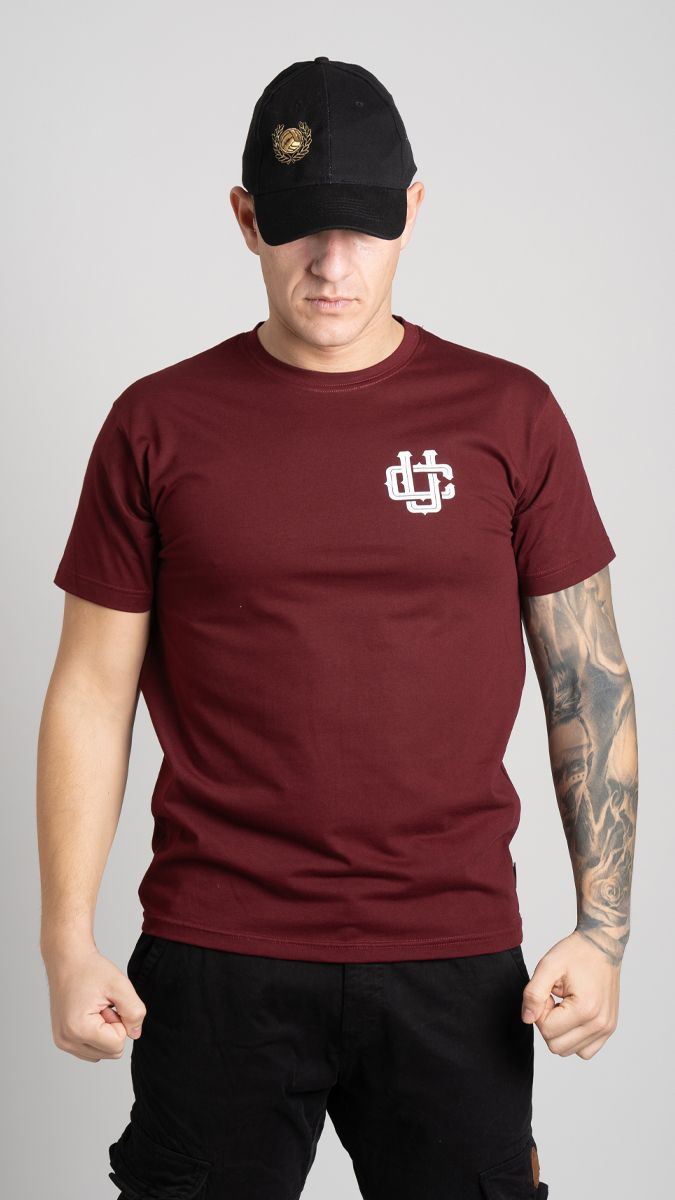 T-shirt "Mesa s'ena poulman" Burgundy