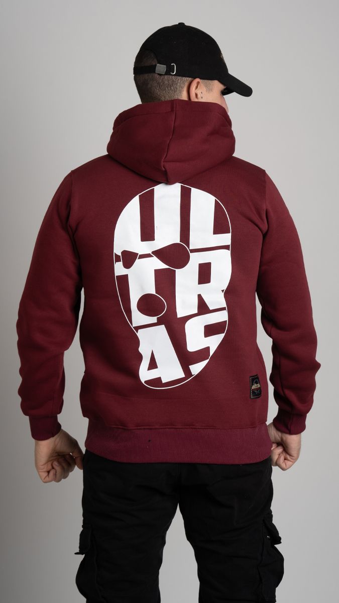 Hoodie "ULTRAS FULLFACE" Burgundy