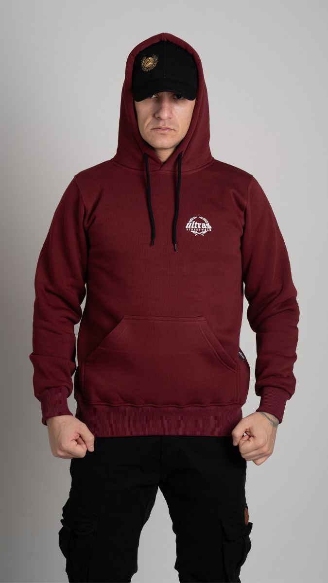 Hoodie "ULTRAS FULLFACE" Burgundy