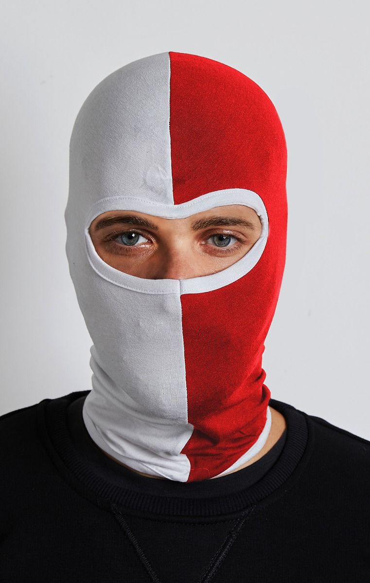 Balaclava Red & White