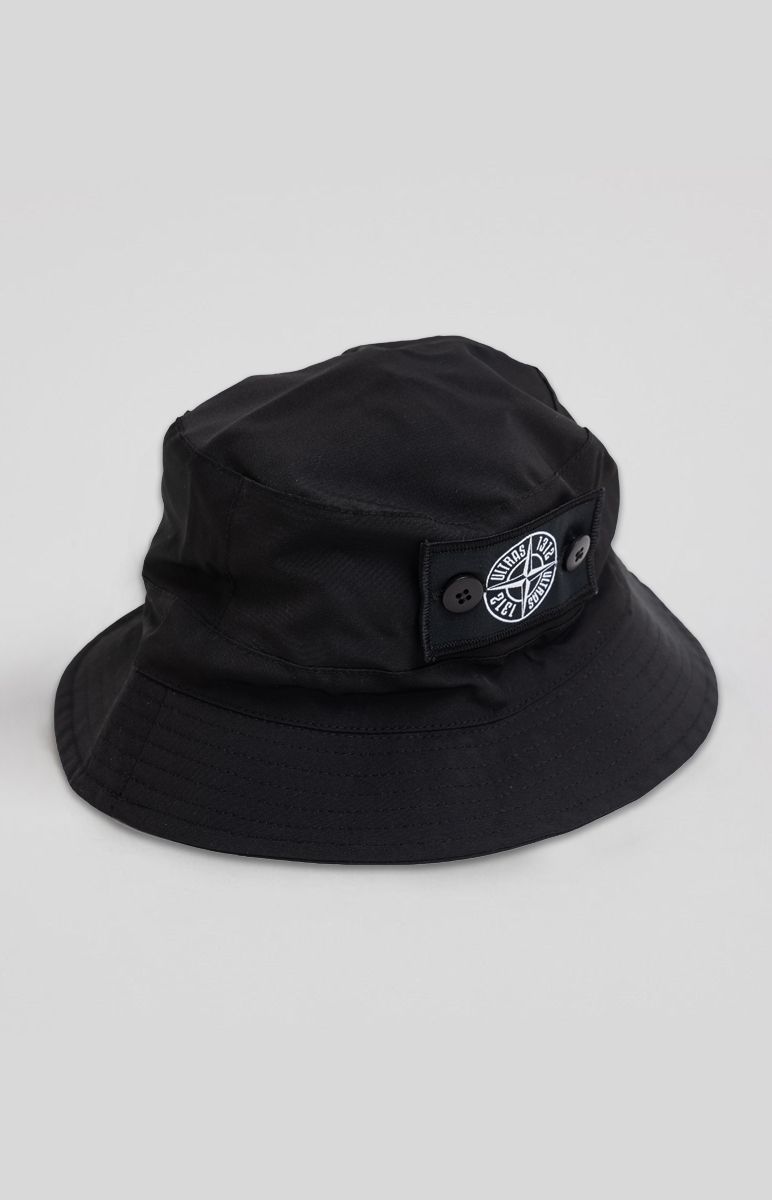 Bucket Hat with Patch Black