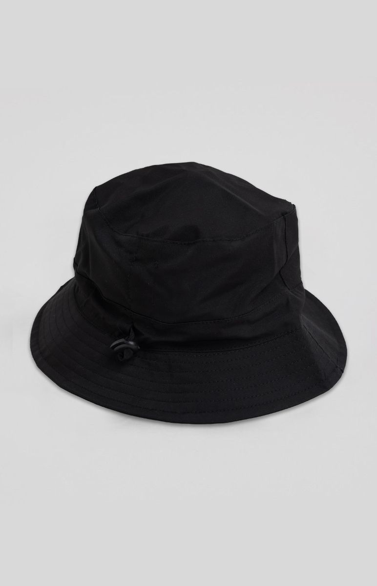 Bucket Hat with Patch Black