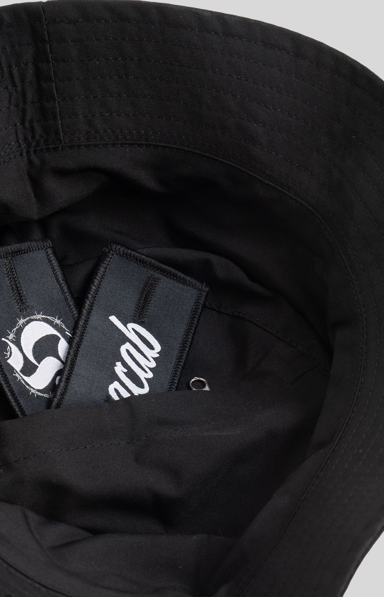 Bucket Hat with Patch Black
