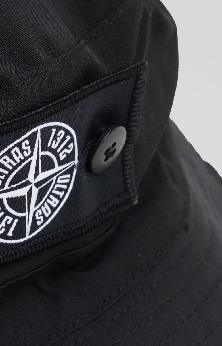 Bucket Hat with Patch Black