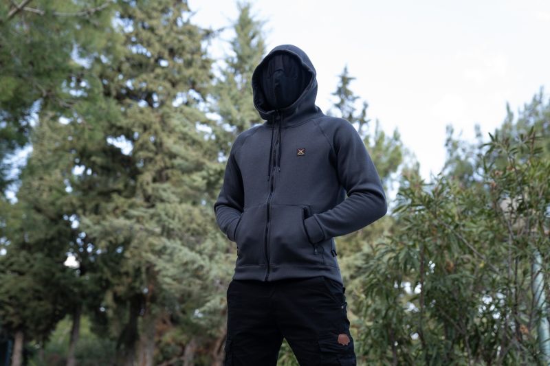 Serbian Fullface Jacket Dark Grey