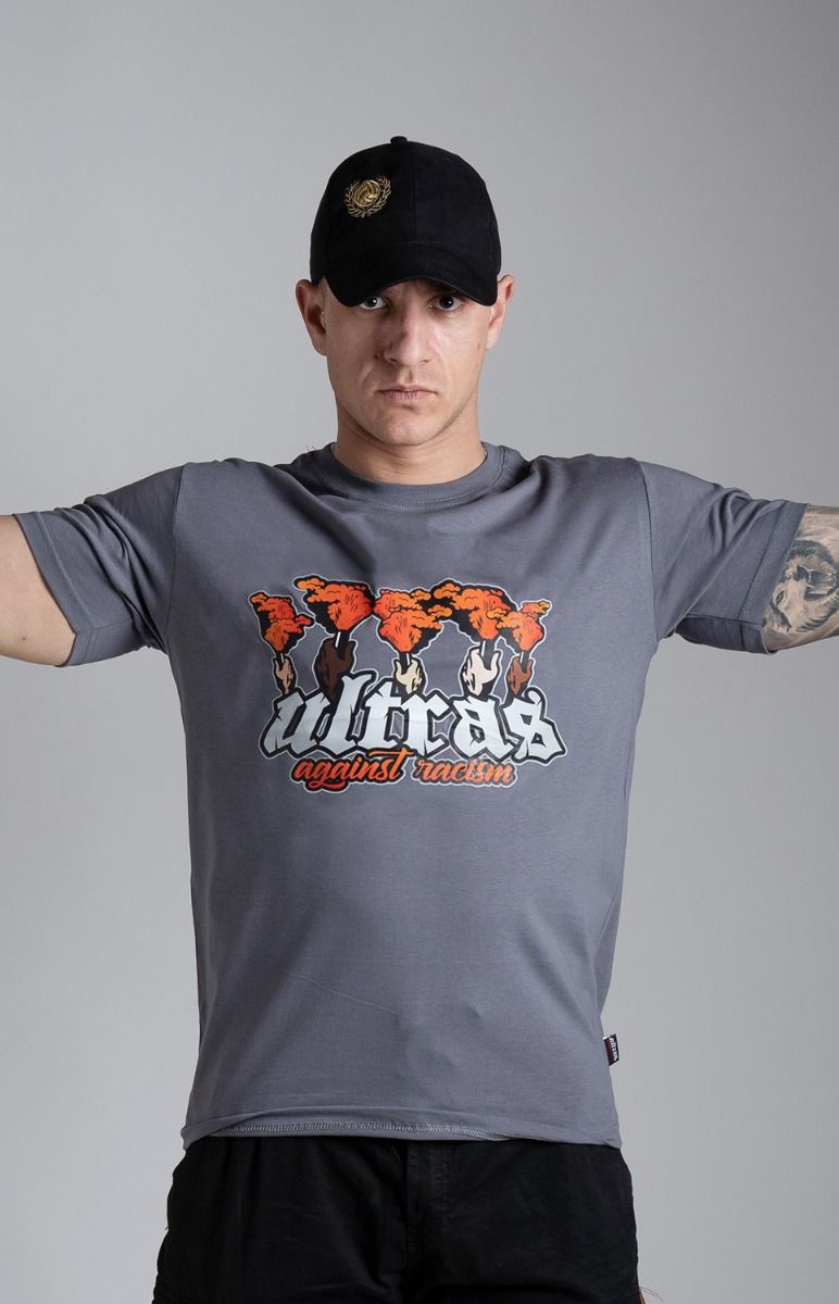 T-shirt "AGAINST RACISM" Grey
