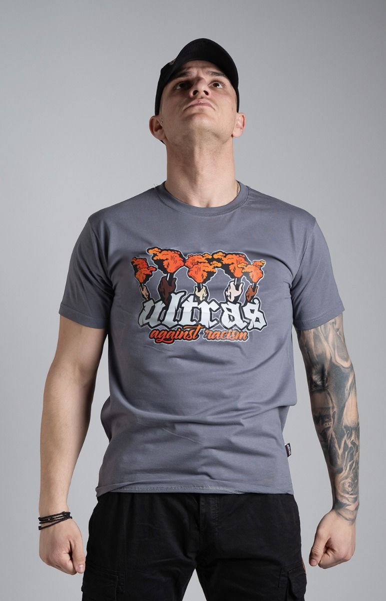 T-shirt "AGAINST RACISM" Grey