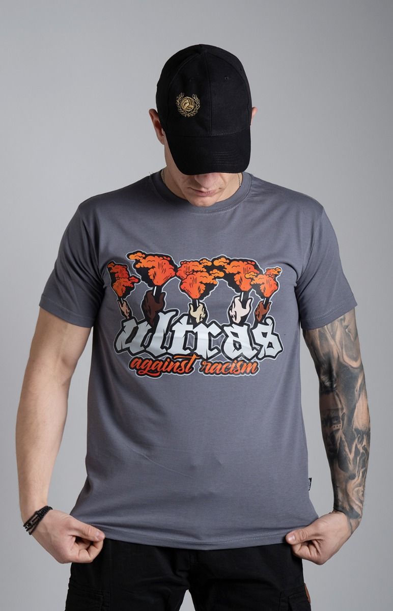 T-shirt "AGAINST RACISM" Grey