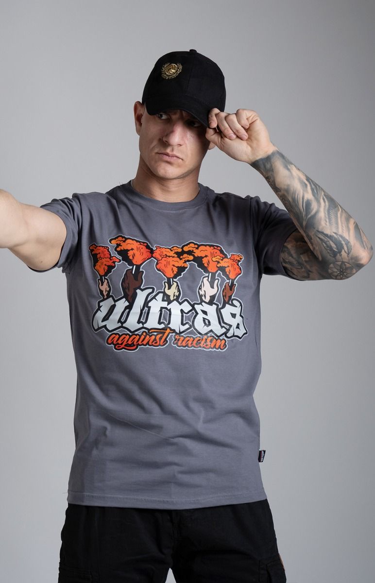 T-shirt "AGAINST RACISM" Grey
