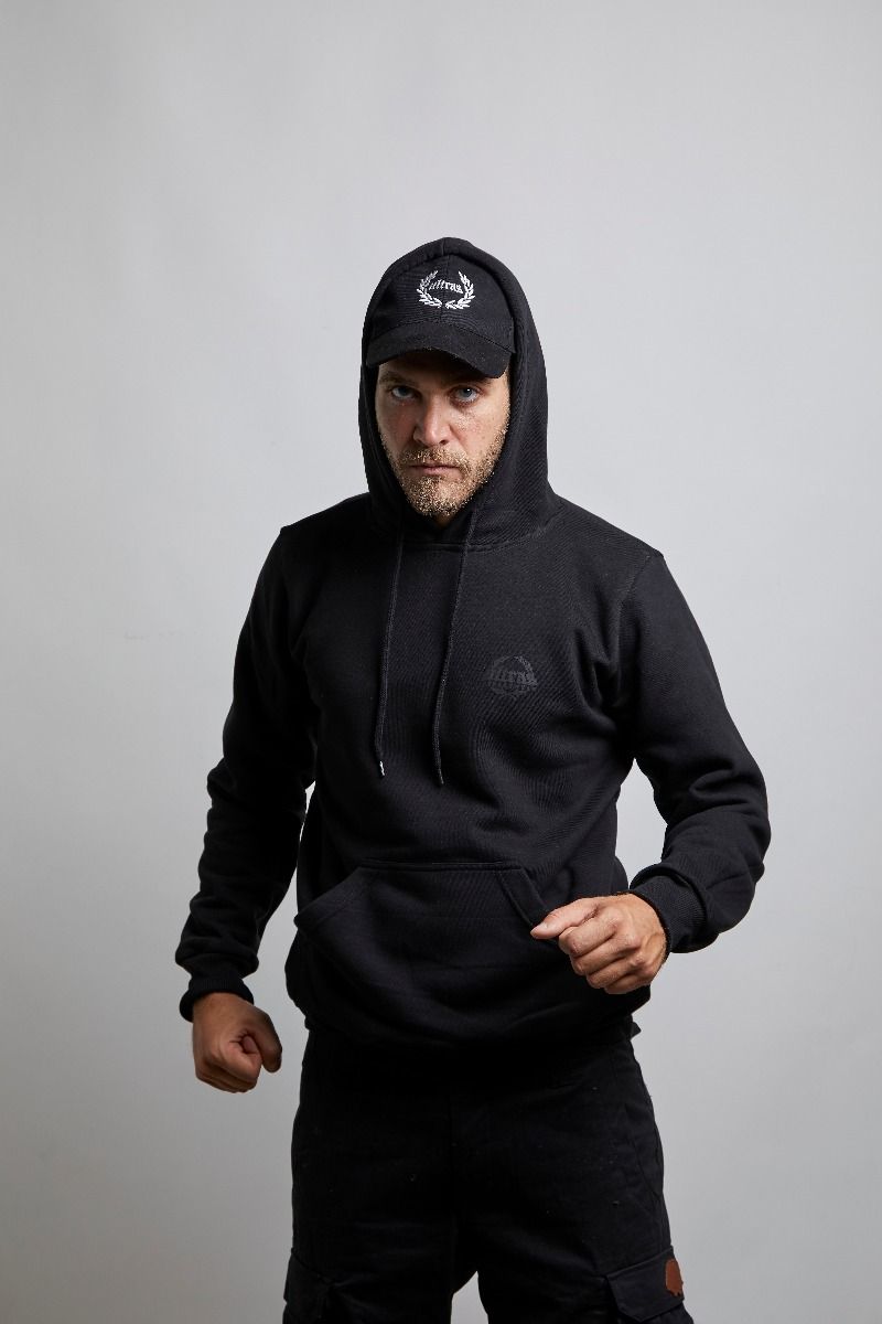 Hoodie Ultras Streetwear Black n' Black