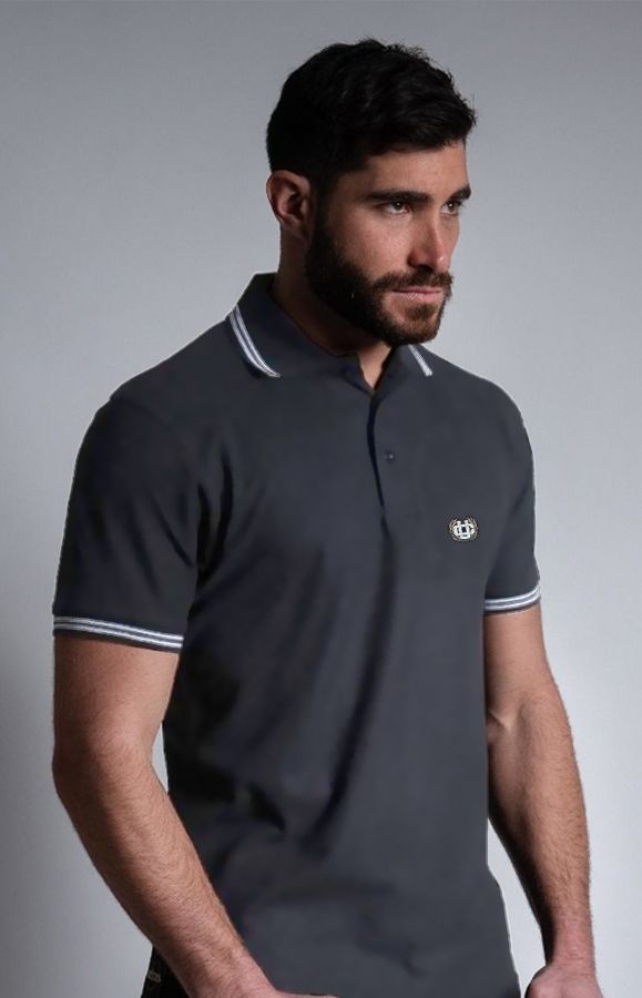 Casual Polo Dark Grey Laurel