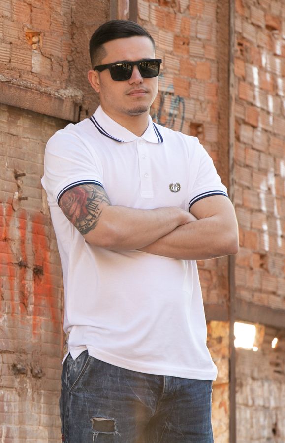 Casual Polo White Laurel
