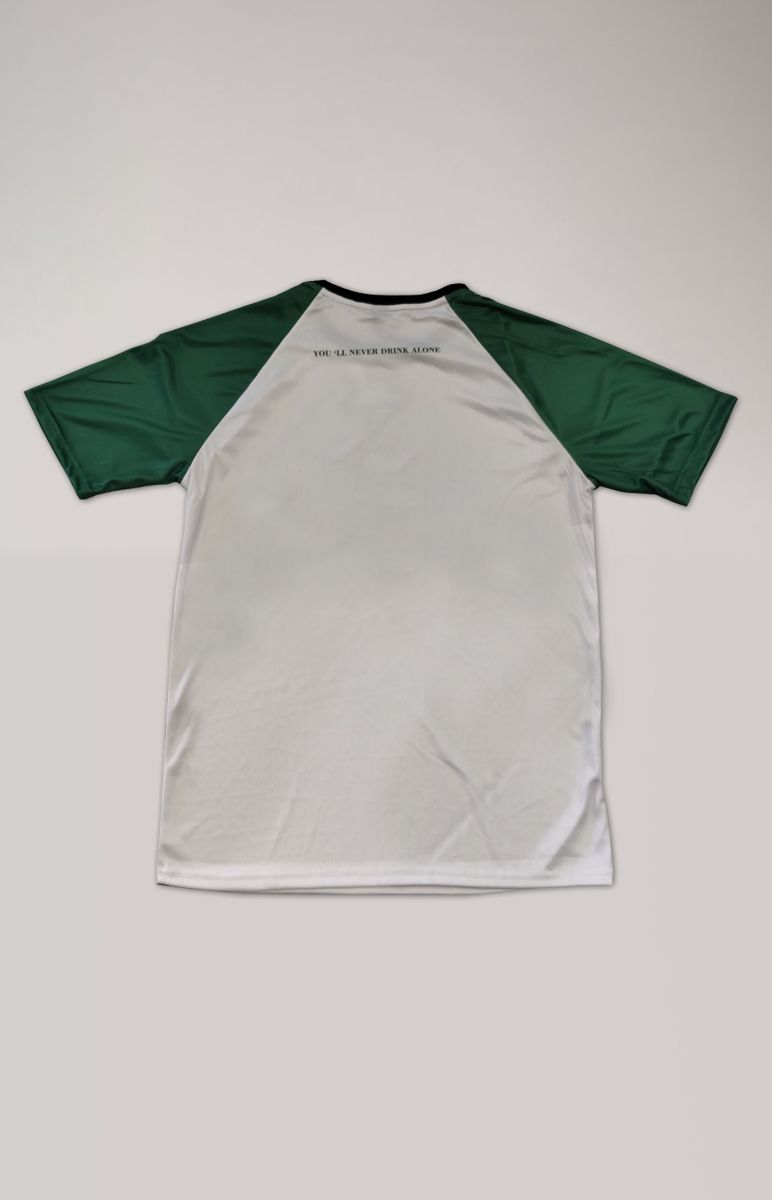 Jersey "You 'll never drink alone" Green - White