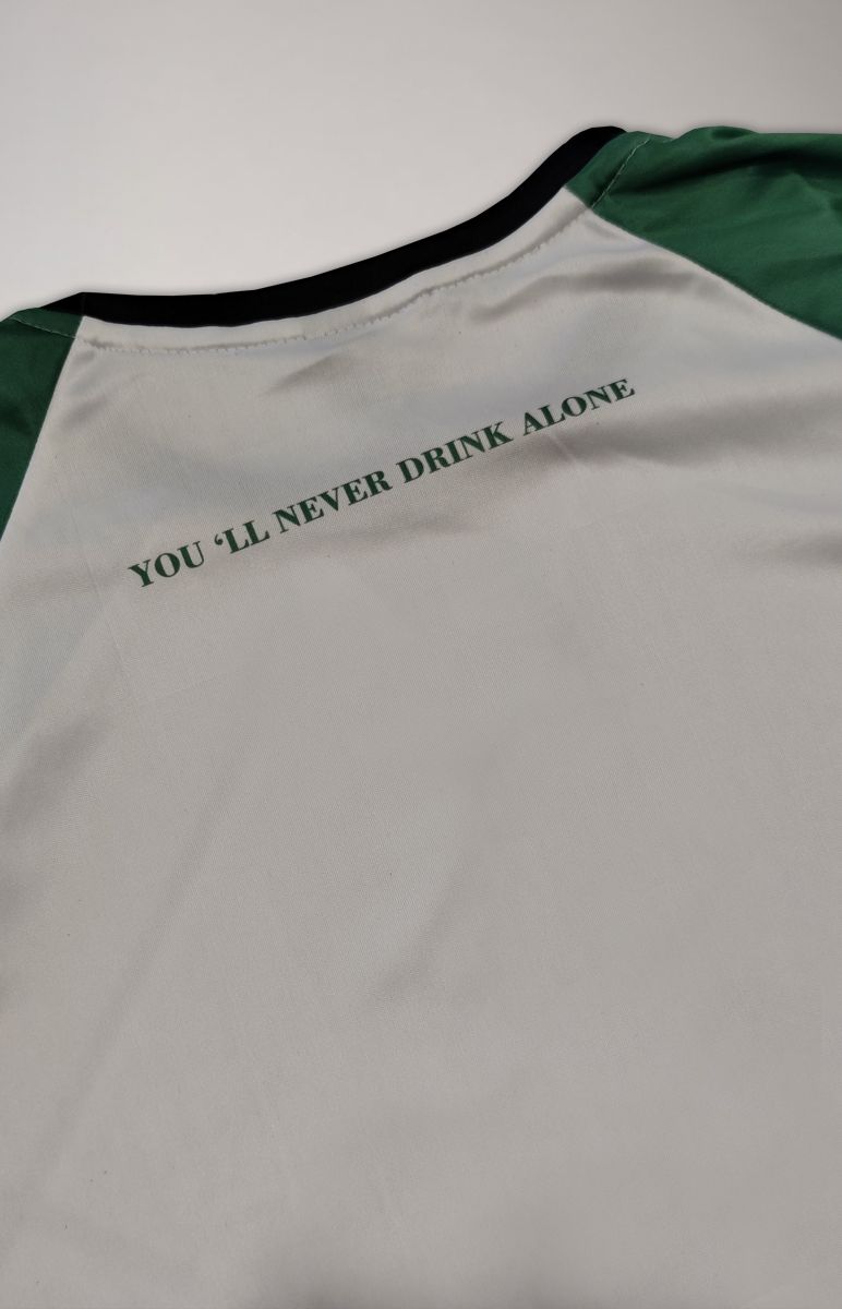 Jersey "You 'll never drink alone" Green - White