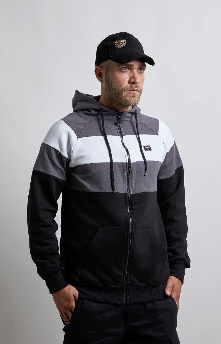 Stripped Jacket Grey
