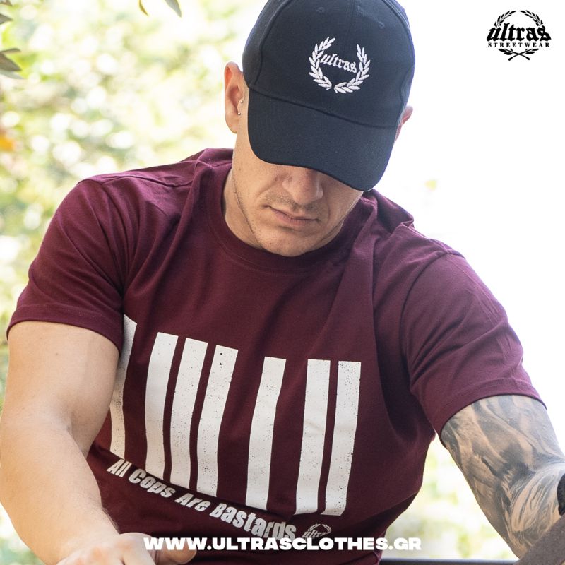 T-shirt "ACAB BARCODE" Burgundy