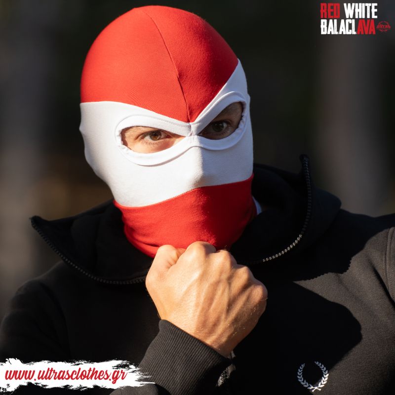 Balaclava Red and White