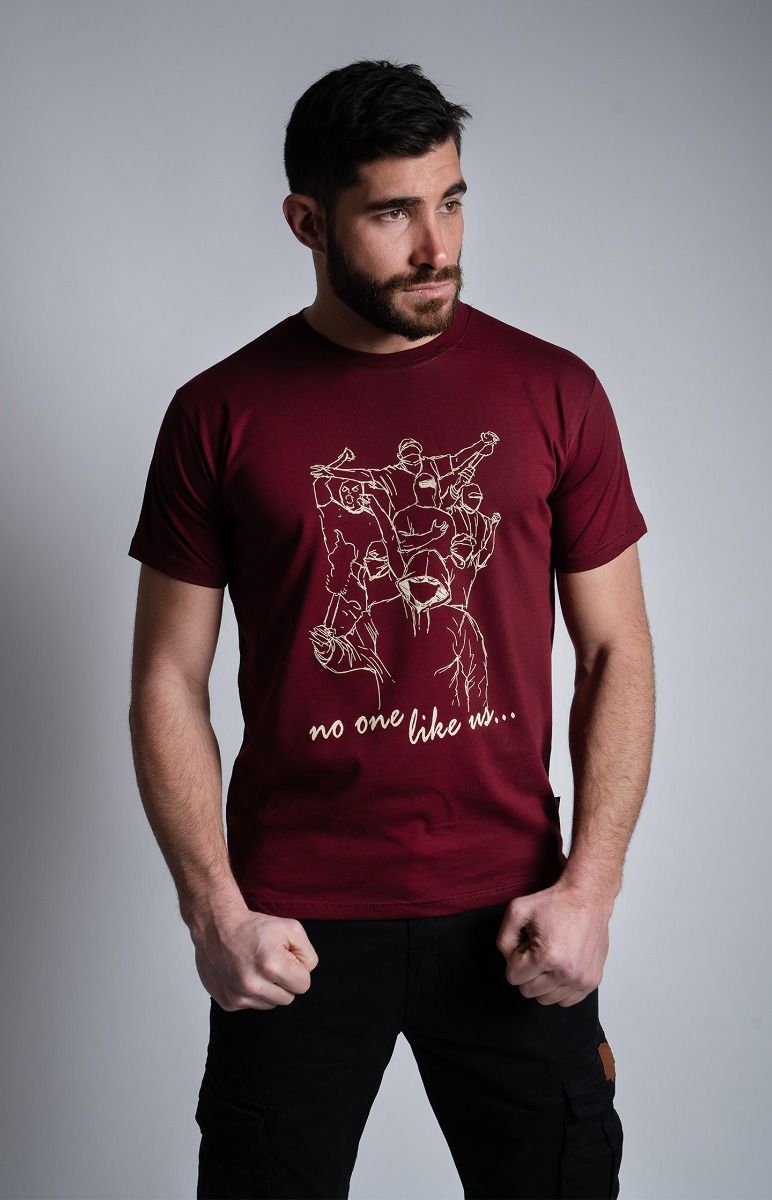 T-shirt "No One Like Us" Burgundy