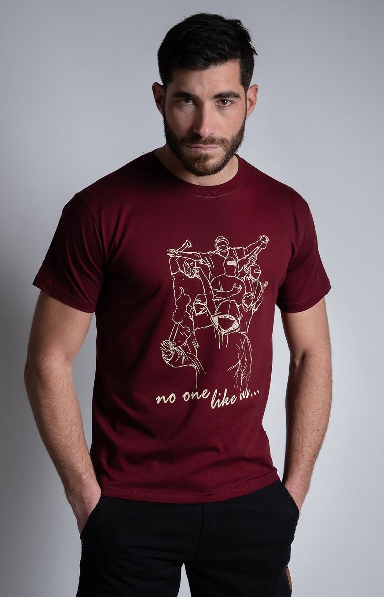 T-shirt "No One Like Us" Burgundy
