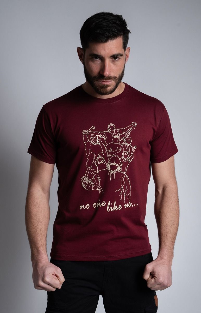 T-shirt "No One Like Us" Burgundy