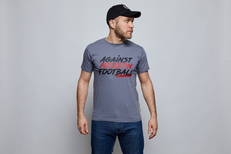T-shirt "Against Modern Football" Grey
