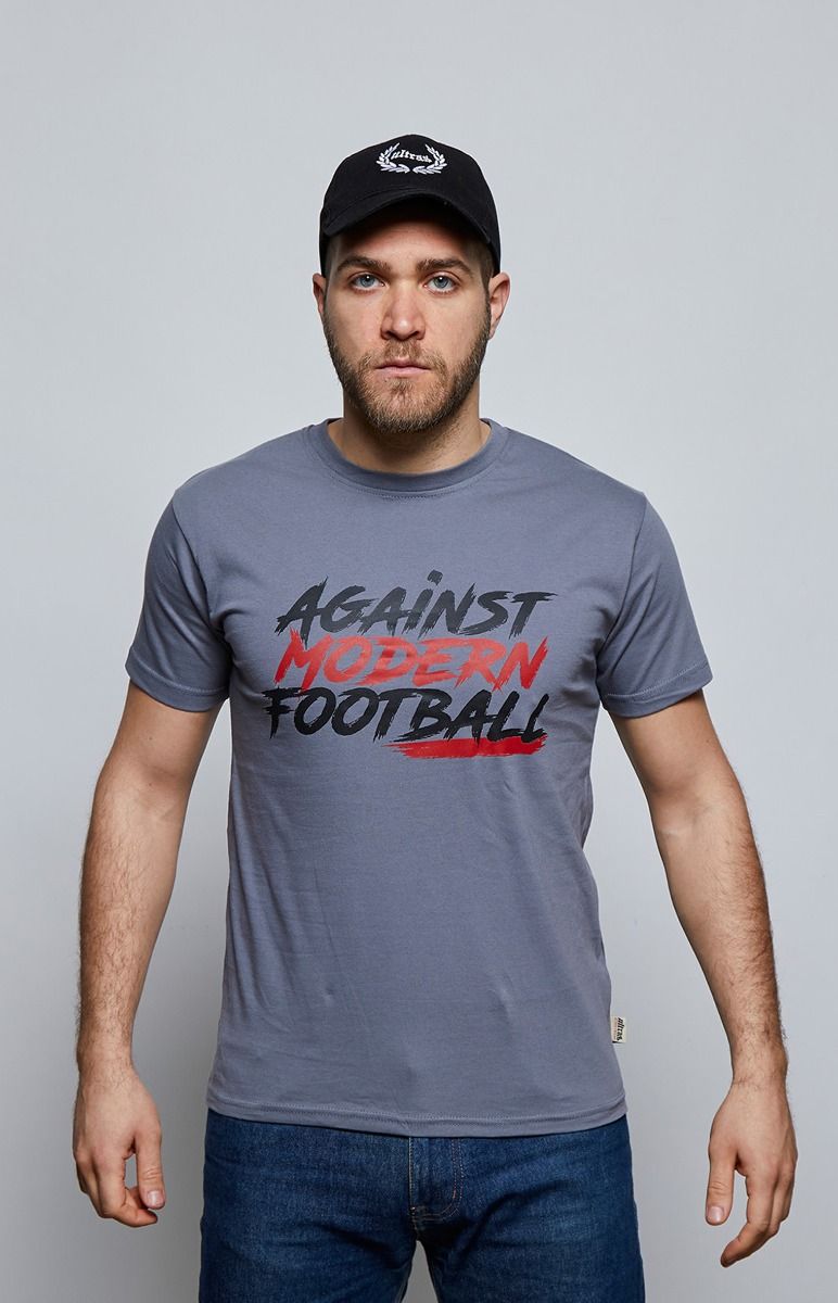 T-shirt "Against Modern Football" Grey