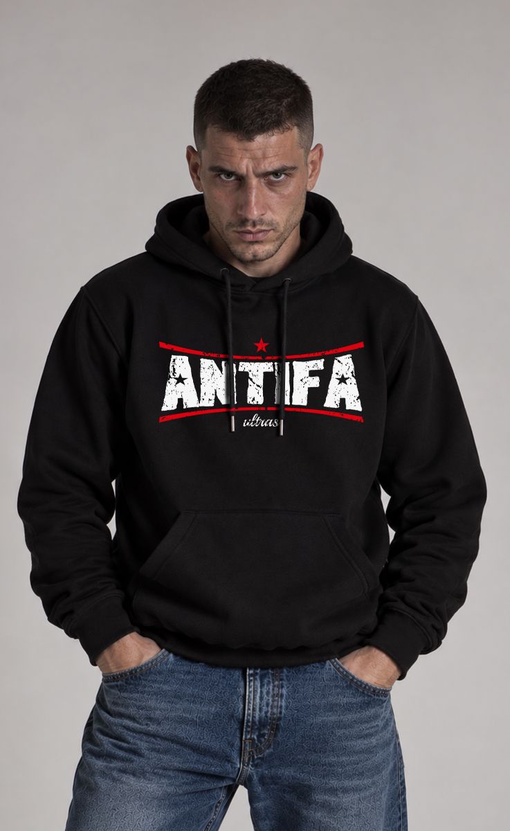 Hoodie "Antifa Ultras" Black