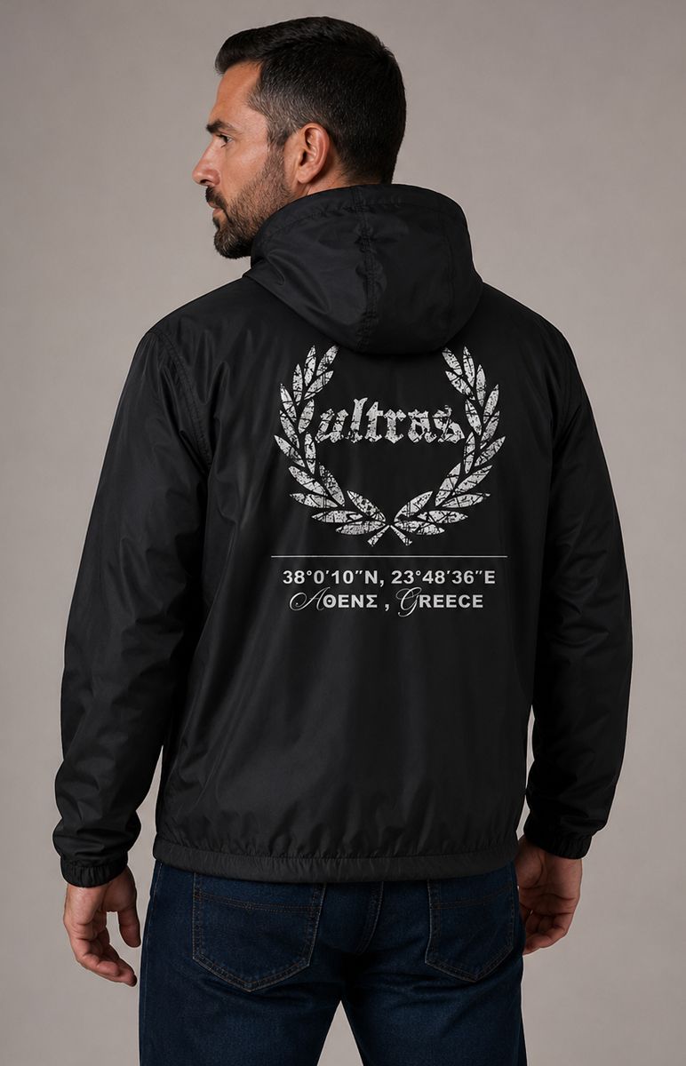 Windbreaker Jacket "ΑΘΕΝΣ" Black